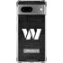 NFL Washington Commanders Black and White Google Pixel 7a Clear Case